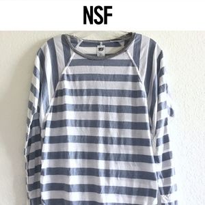 NSF Contemporary Stripe Long Sleeve Tee- S